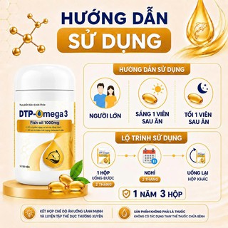Viên Uống Dầu Cá DTP - OMEGA 3 Fish Oil 1000mg - Hỗ Trợ Giảm Xơ Vữa Động Mạch, Ổn Định Mỡ Máu - thumbnail 6