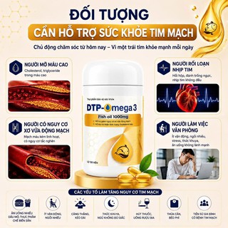 Viên Uống Dầu Cá DTP - OMEGA 3 Fish Oil 1000mg - Hỗ Trợ Giảm Xơ Vữa Động Mạch, Ổn Định Mỡ Máu - thumbnail 3
