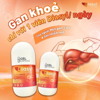 Viên Uống Diasyl Softcap Hạ Men Gan, Phục Hồi Chức Năng Gan (Lọ 30, 60 Viên) - thumbnail 2