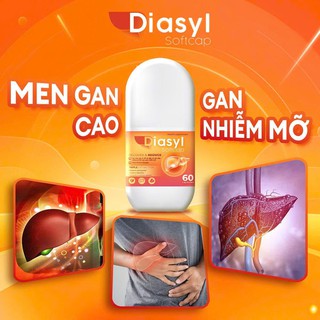 Viên Uống Diasyl Softcap Hạ Men Gan, Phục Hồi Chức Năng Gan (Lọ 30, 60 Viên) - thumbnail 3