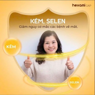 Viên uống Hexami Cap Hỗ Trợ Tăng Cường Thị Lực, Giảm Mờ, Nhức Mỏi Mắt (Lọ 30, 60 Viên) - thumbnail 5