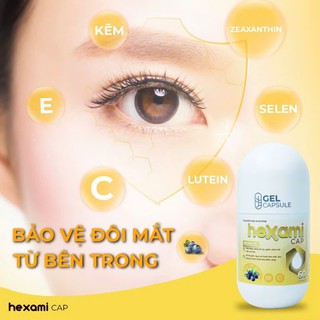 Viên uống Hexami Cap Hỗ Trợ Tăng Cường Thị Lực, Giảm Mờ, Nhức Mỏi Mắt (Lọ 30, 60 Viên) - thumbnail 3