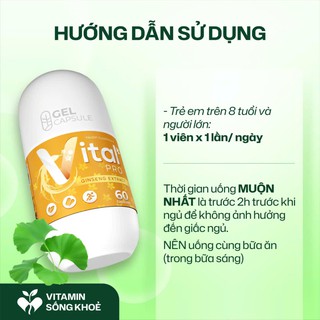 Viên Uống Vital Pro Bổ Sung Vitamin Và Khoáng Chất, Giúp Tăng Sức Đề Kháng Và Cải Thiện Thể Lực (Lọ 30 viên, 60 viên) - thumbnail 4