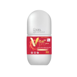 Viên uống Vital Pro New bổ sung vitamin và nhân sâm cải tiến mới, hỗ trợ tăng sức đề kháng, giảm mệt mỏi uể oải (Lọ 30 viên, 60 viên) - thumbnail 1