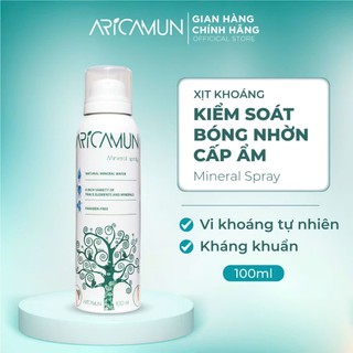 Xịt Khoáng Aricamun Mineral Spray Cấp Ẩm, Làm Dịu Da, Giảm Bóng Nhờn Hiệu Quả (Chai 100ml) - thumbnail 3