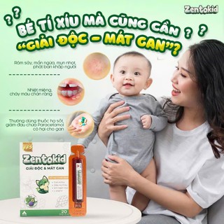 Siro Zentokid Hỗ Trợ Thải Độc, Thanh Nhiệt, Giảm Rôm Sẩy, Mẩn Ngứa Kích Thích Ăn Ngon, Tiêu Hoá Tốt Cho Bé (Hộp 4 vỉ x 5 ống) - thumbnail 3