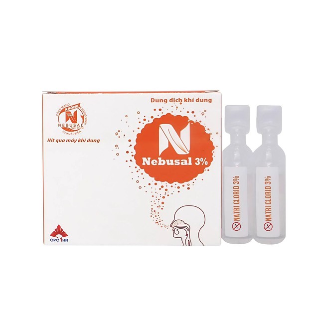 Dung Dịch Khí Dung Nebusal 3% Vệ Sinh Và Làm Lỏng Dịch Tiết Mũi, Họng Cho Bé (Hộp 5 ống)
