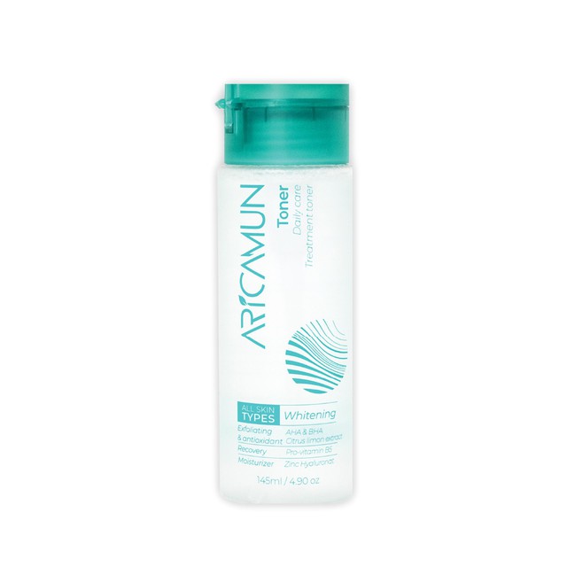Toner Acid Aricamun AHA/BHA Giảm Mụn Đầu Đen, Lỗ Chân Lông To, Cân Bằng pH Da (Chai 145ml)