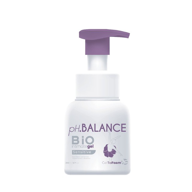 Gel Bọt Vệ Sinh pH Balance Bio Intimate Gel Hỗ Trợ Bổ Sung Lợi Khuẩn Prebiotic, Giảm Ngứa, Khử Mùi, Làm Dịu Kích Ứng (Chai 200ml)
