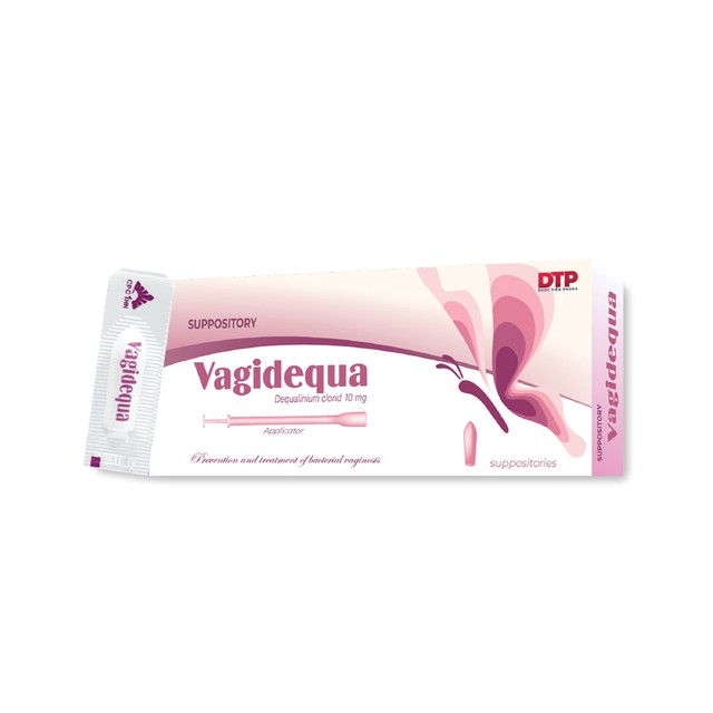 Viên Đặt Âm Đạo Vagidequa Hỗ Trợ Điều Trị Viêm Nhiễm Do Nhiều Nguyên Nhân (Hộp 6 Viên)