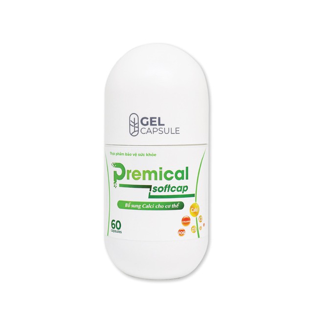 Viên Nang Mềm Premical Softcap Bổ Sung Calci Giảm Nguy Cơ Loãng Và Còi Xương (Lọ 30 viên, 60 viên)